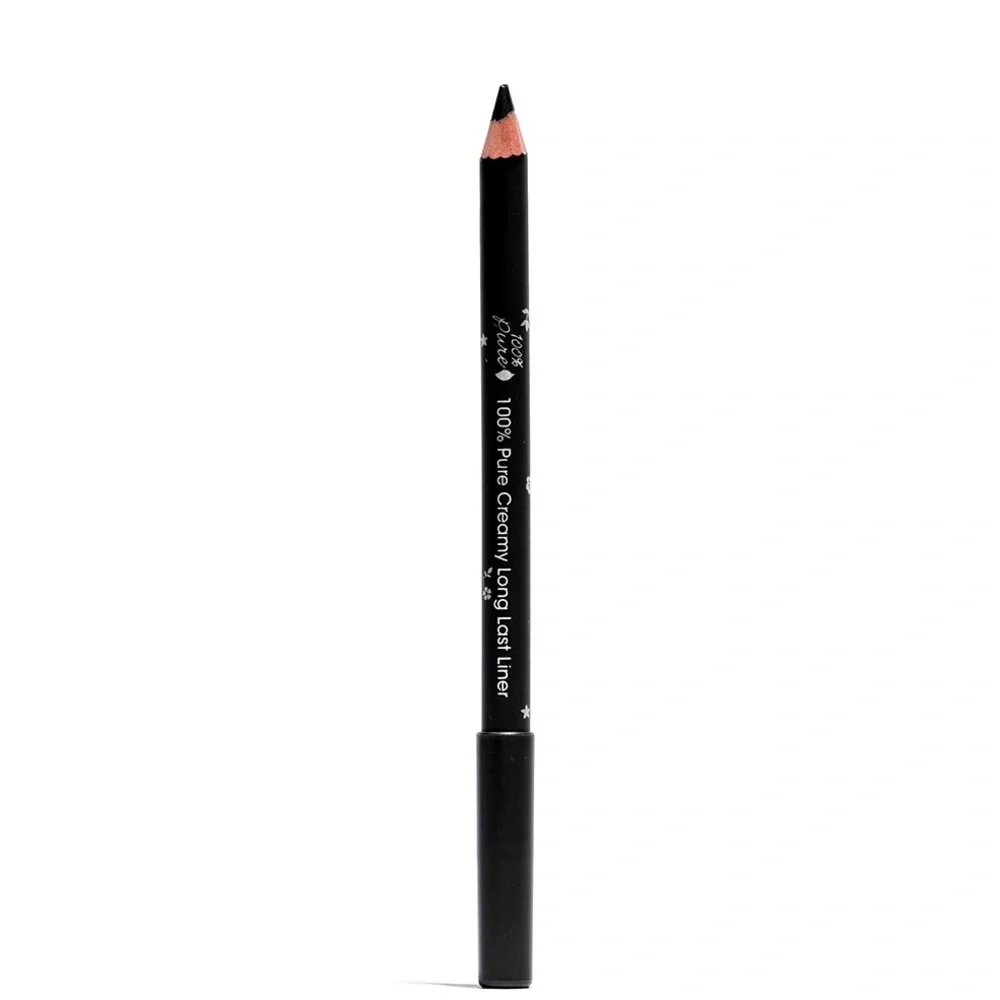 100% Pure Cream Long Last Eyeliner Pencil in Blackest Full Size NEW Clean Beauty